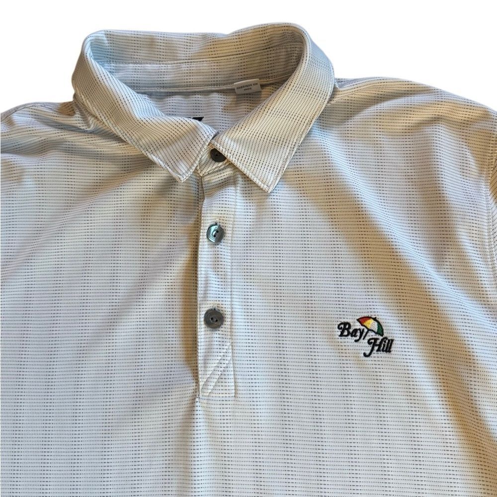 Cutter & Buck Men's Bay Hill Golf Performance Polo Shirt in White Size Large